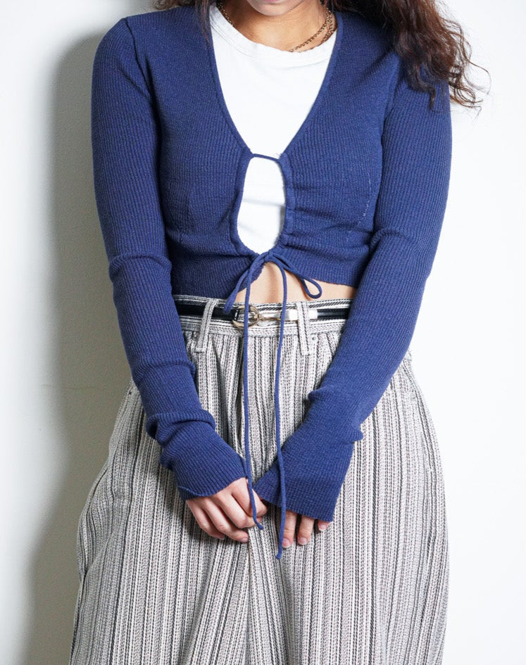 Tie-front Cropped Top