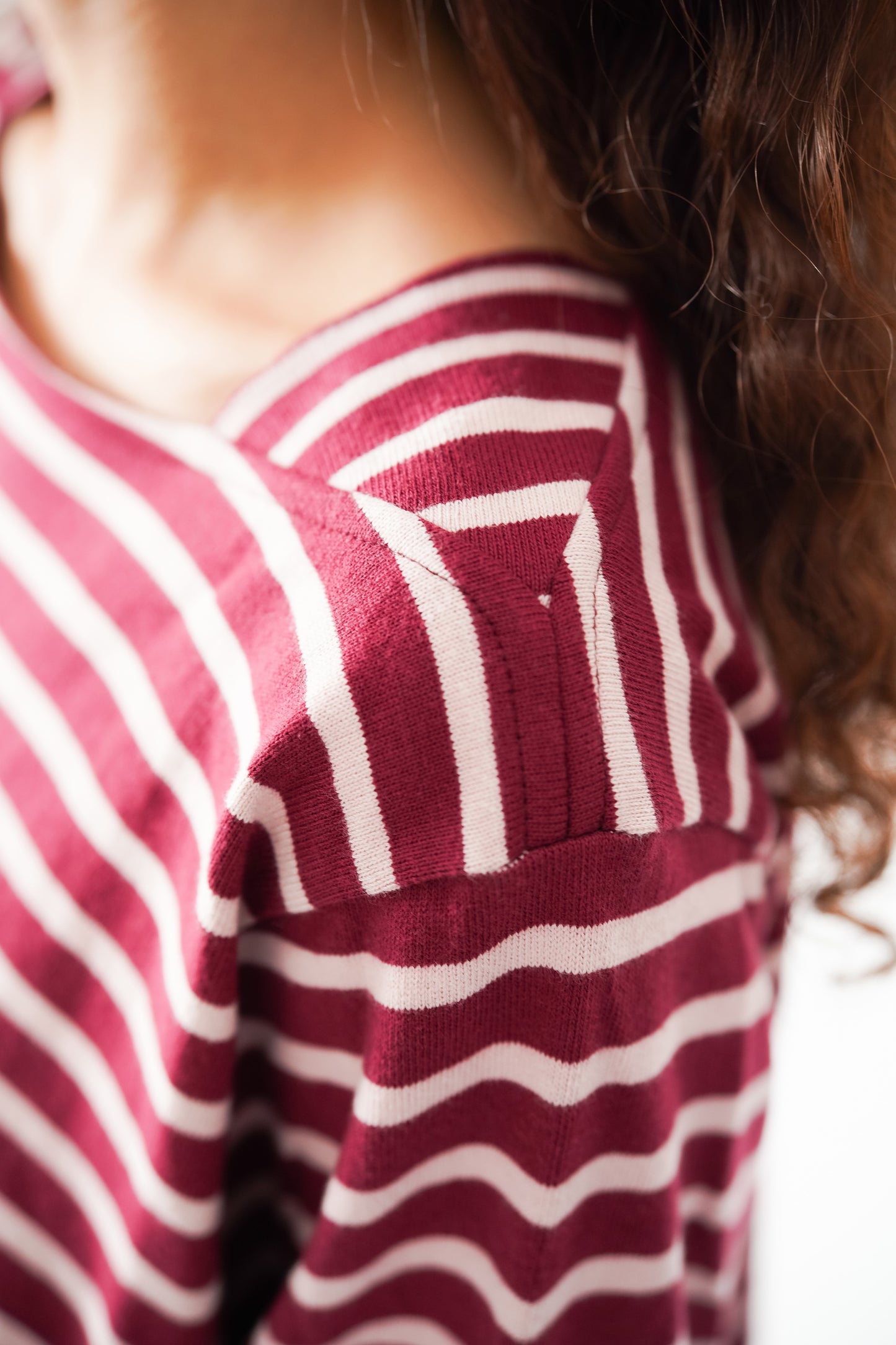 Maroon Stripe Sweater