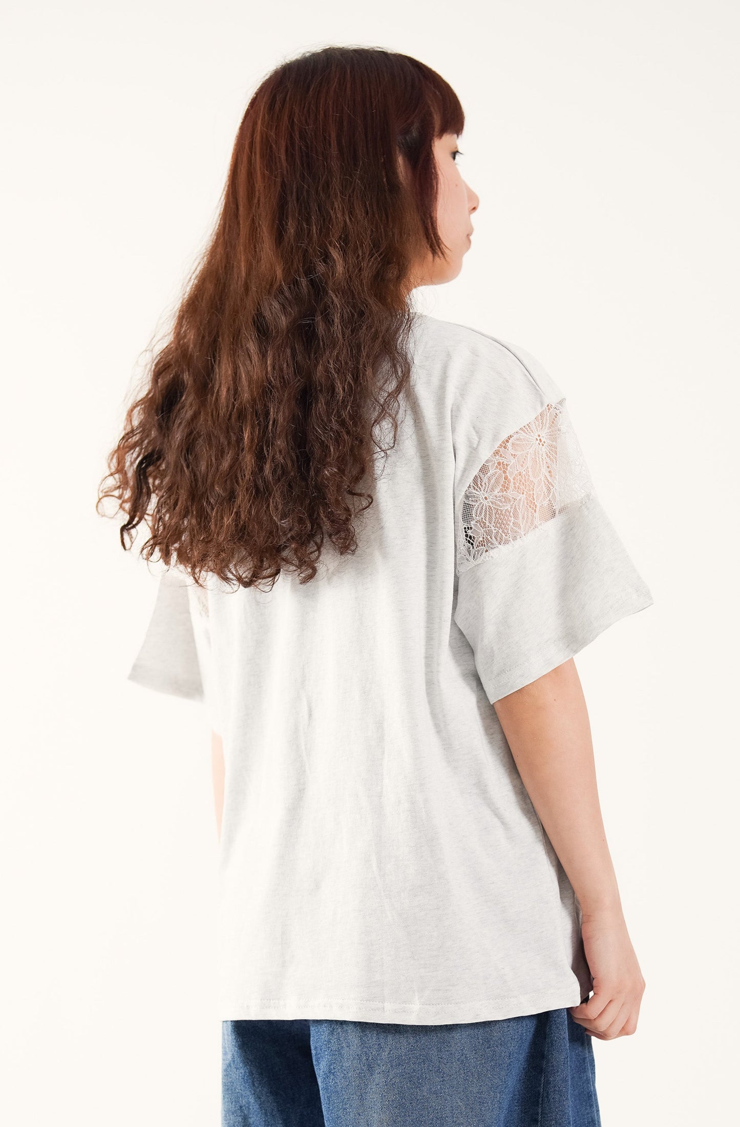 White Bru Sleeve Lace Tee