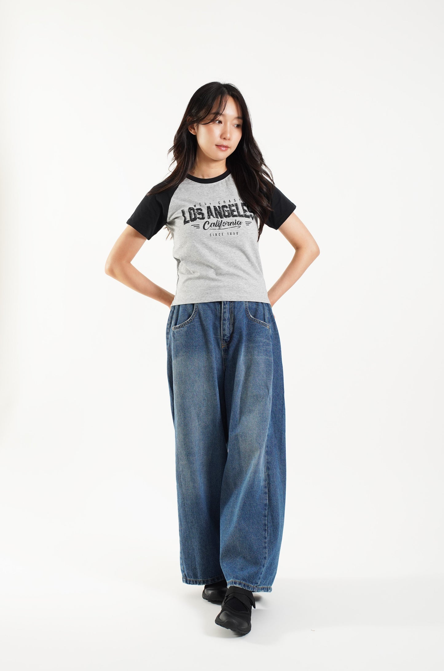 Los Angeles California Graphic Raglan Tee
