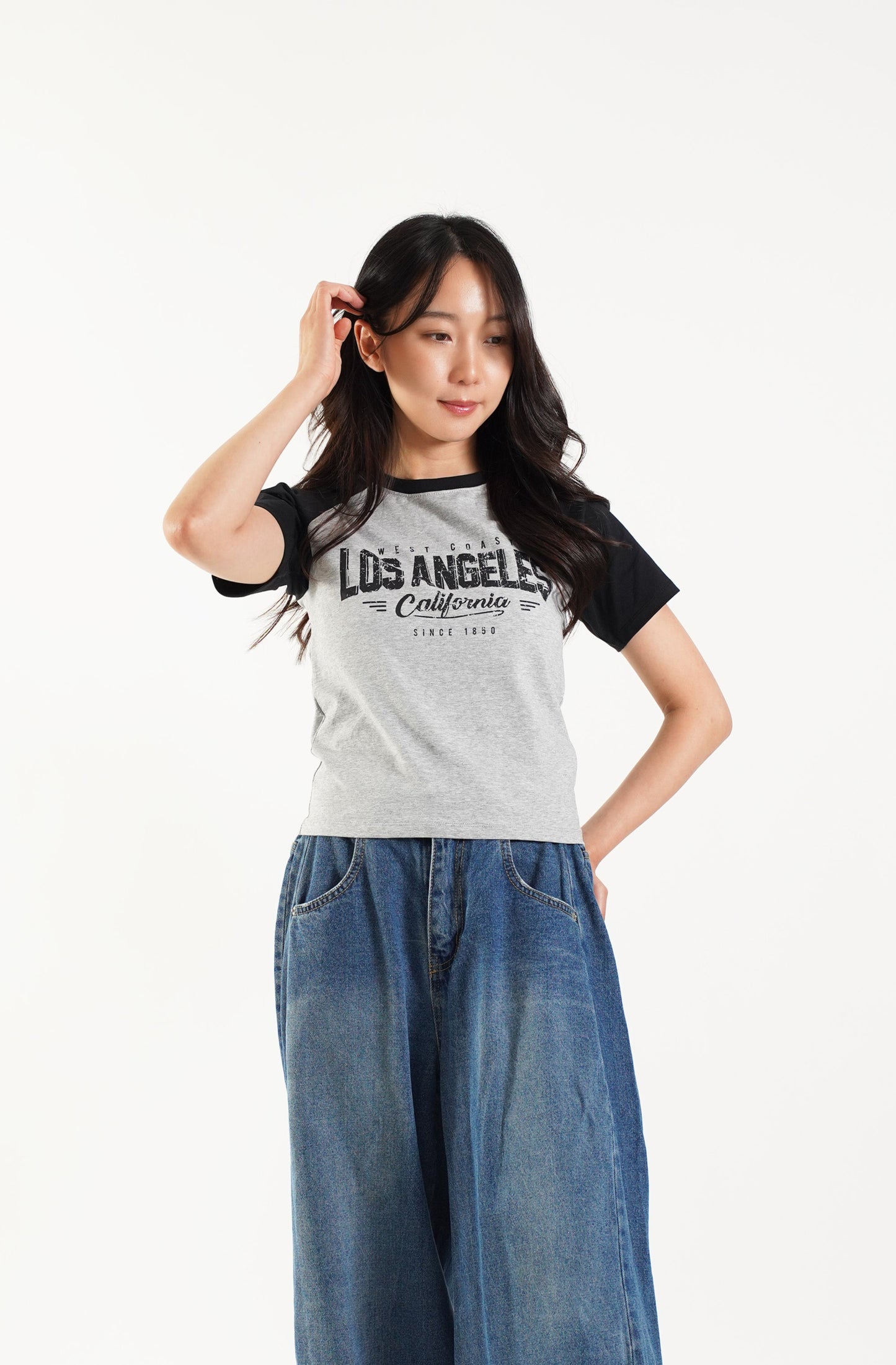 Los Angeles California Graphic Raglan Tee