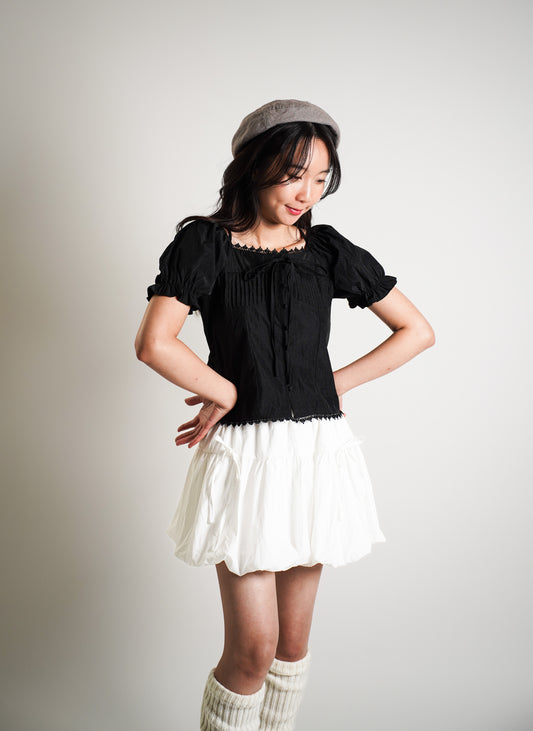 Puff Sleeve Off Shoulder Blouse