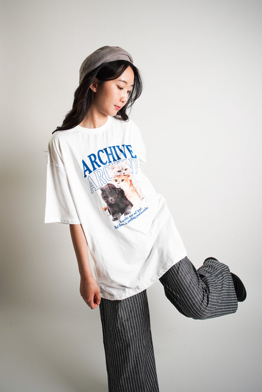 MEOW Graphic Oversized T-shirt
