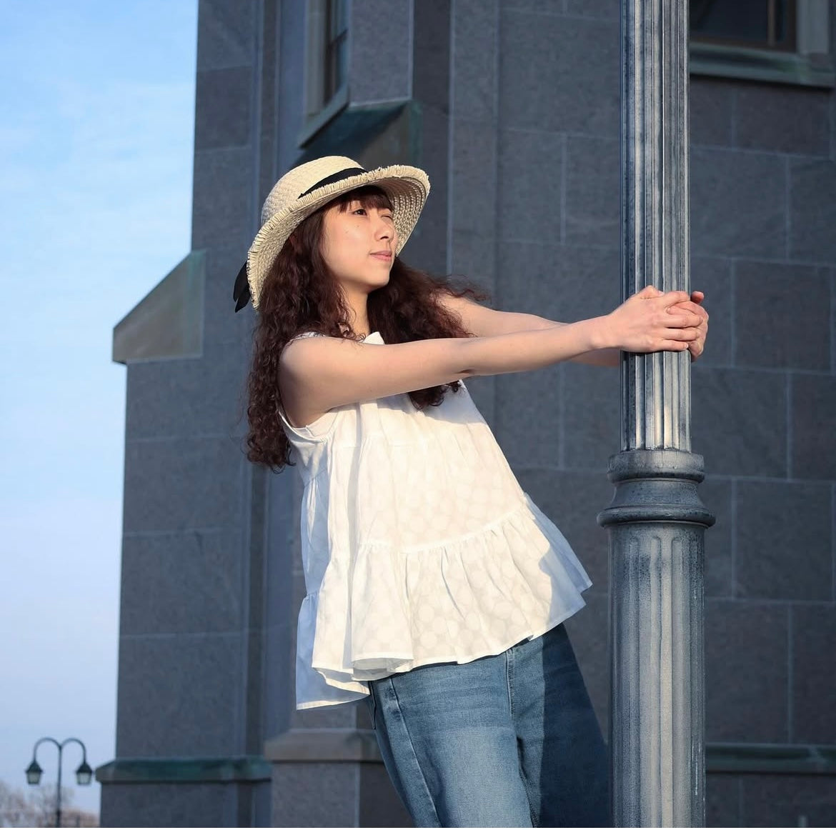 Tiered Polka Dot Cotton Tank