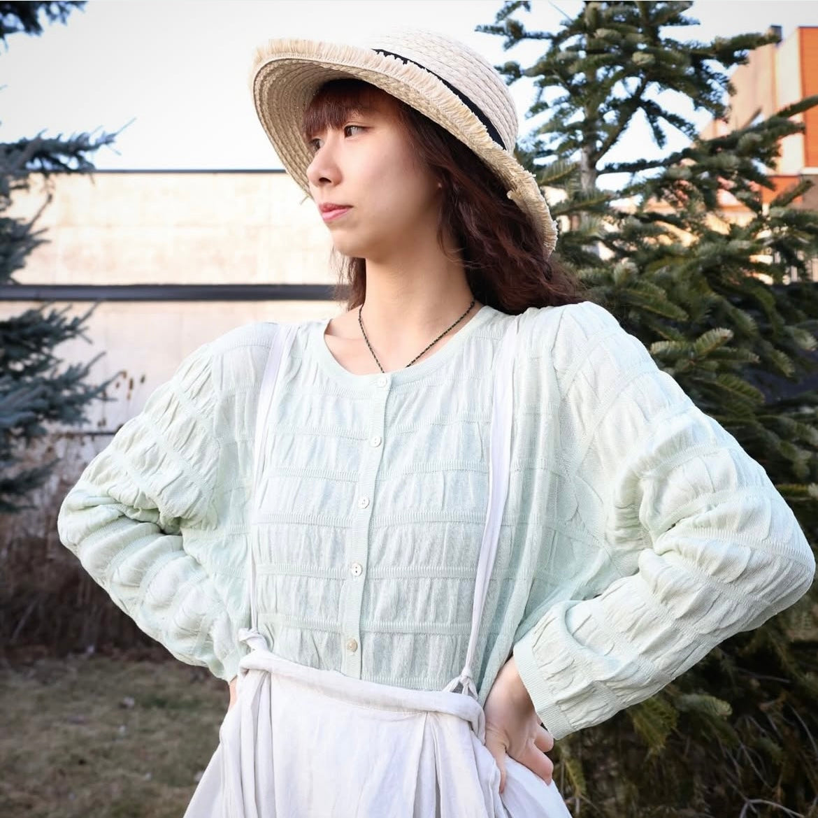 2-Way Shirring Front & Back Shirt