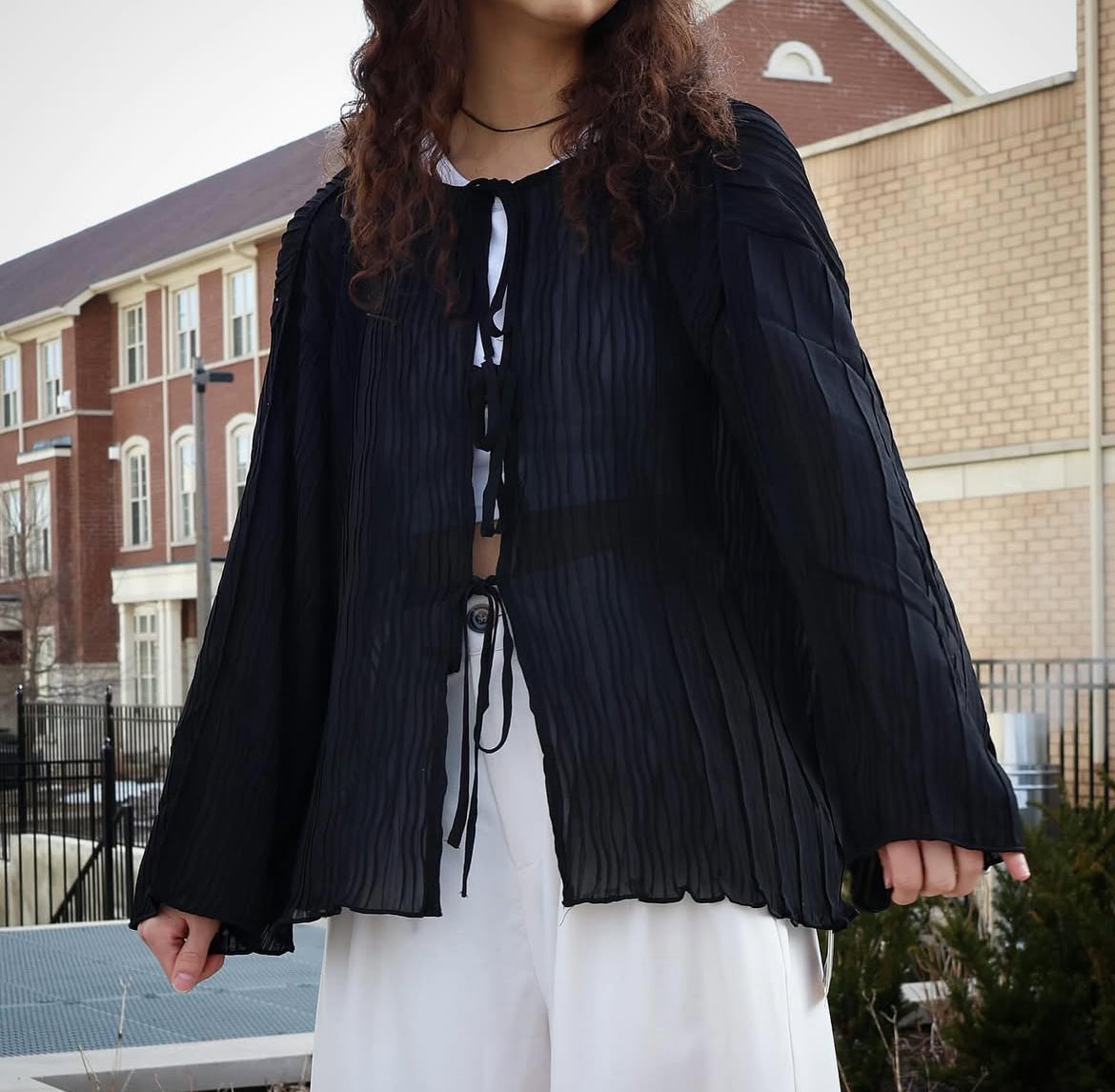 2-Way Button Blouse