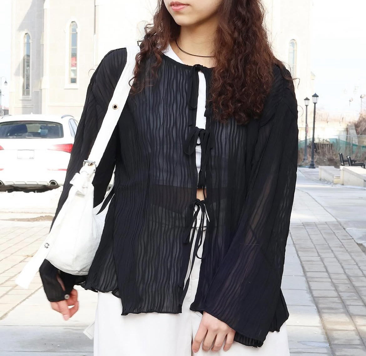 2-Way Button Blouse
