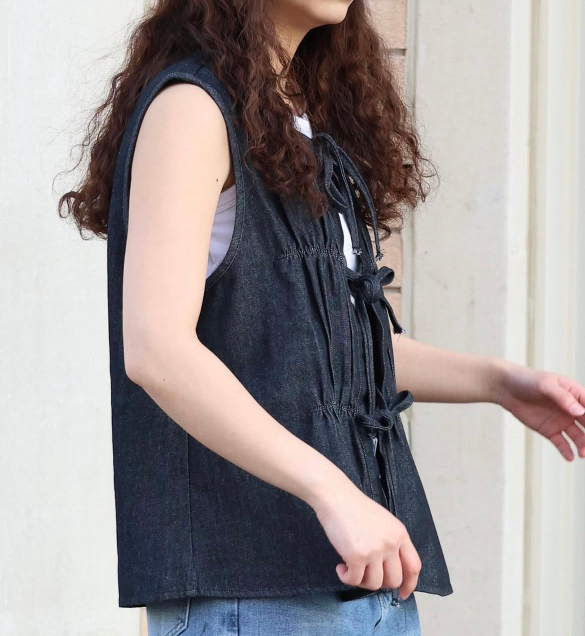 Front-Tie Layering Vest