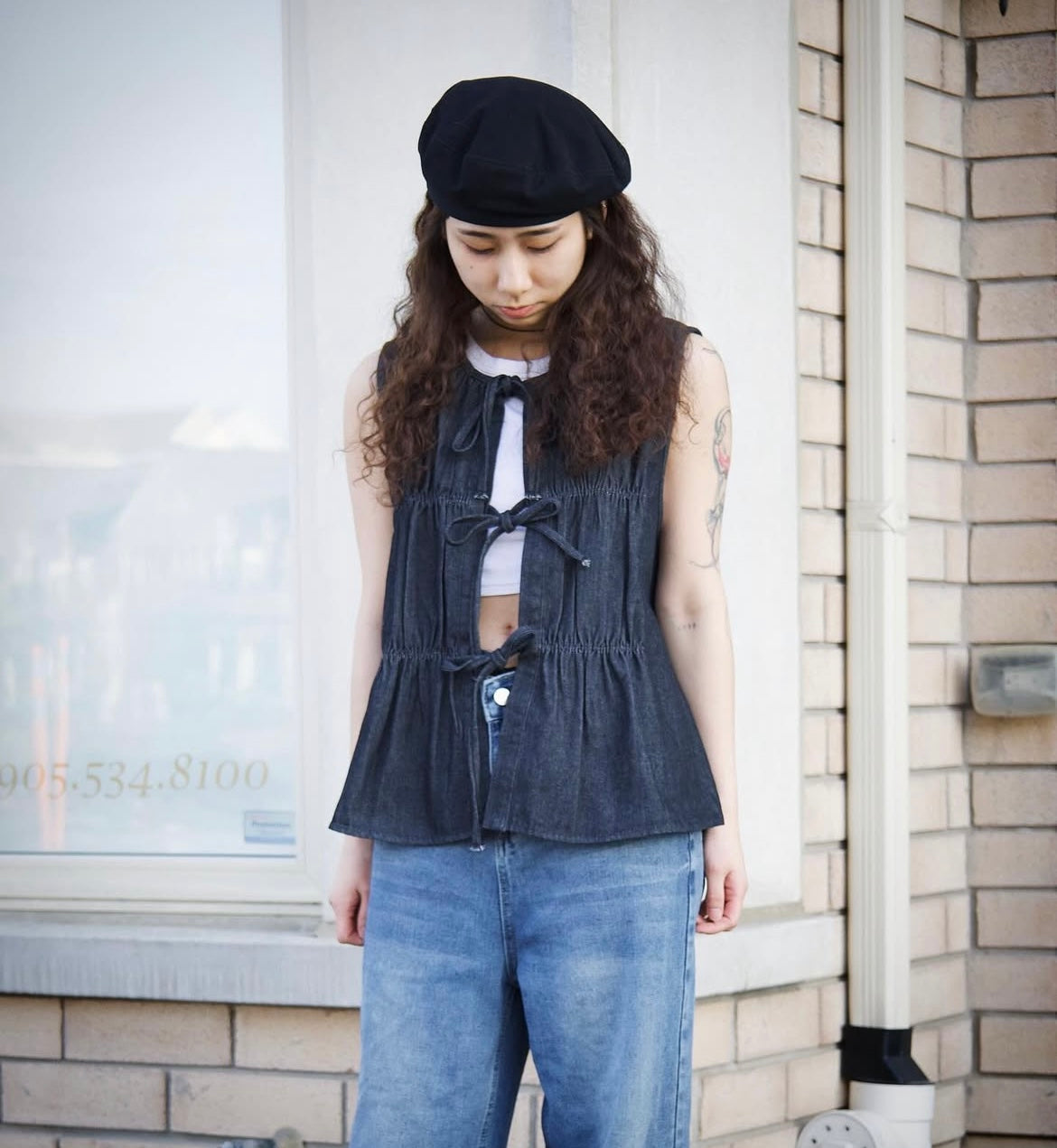 Front-Tie Layering Vest