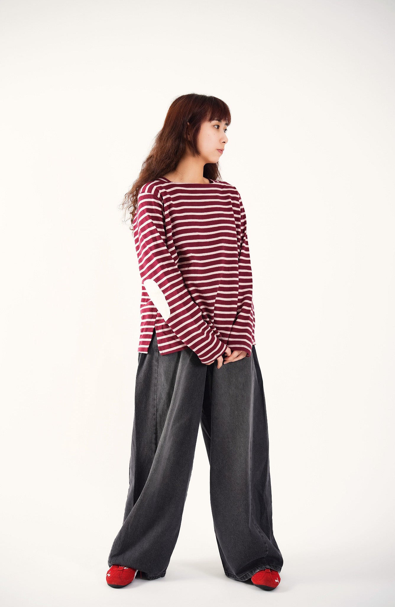 Maroon Stripe Sweater