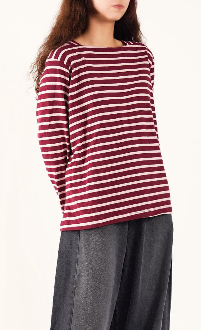 Maroon Stripe Sweater