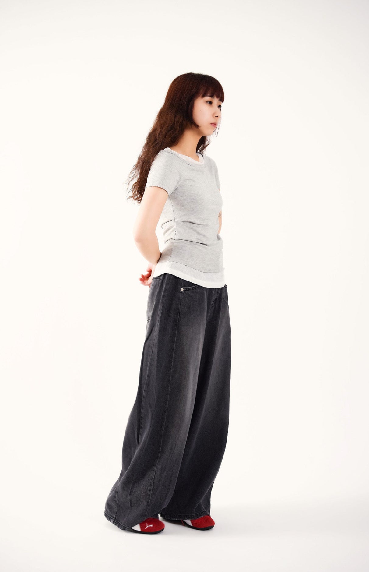 Easygoing Denim Flow Wide Jeans