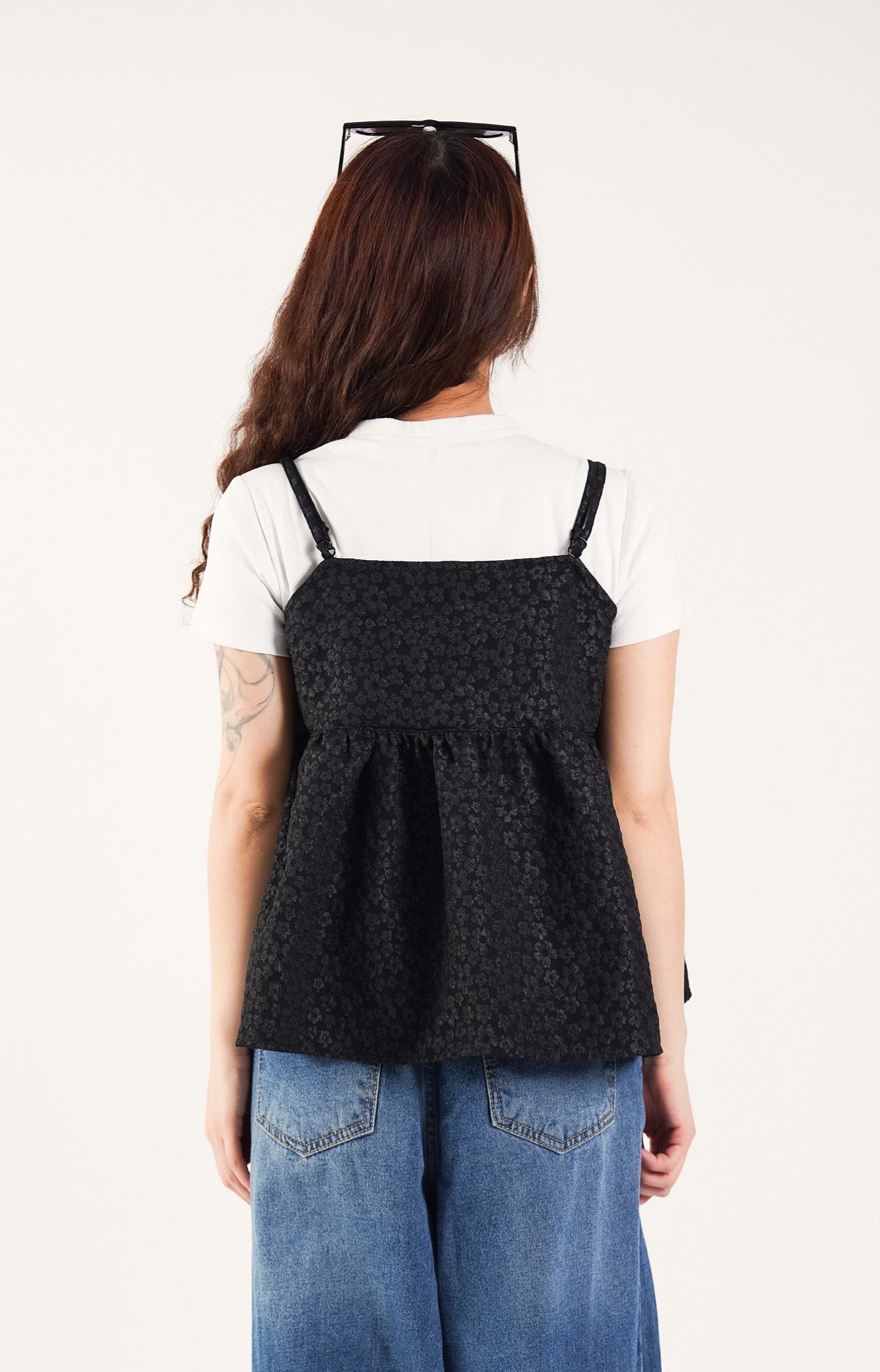 2-Way Floral Bustier Tunic Top