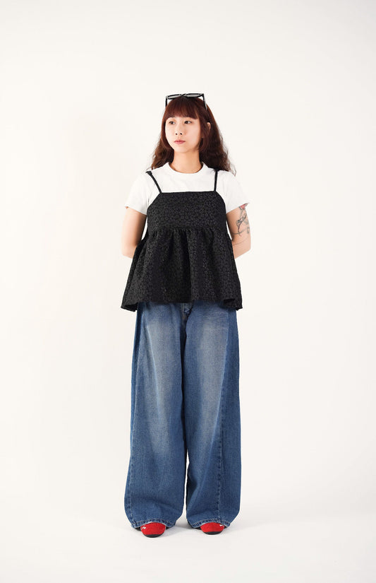 2-Way Floral Bustier Tunic Top