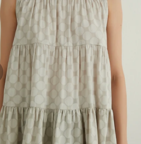 Tiered Polka Dot Cotton Tank