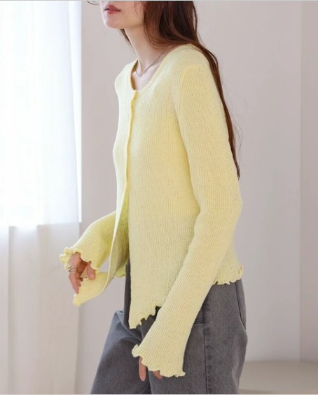 Flared Sleeve Cardigan