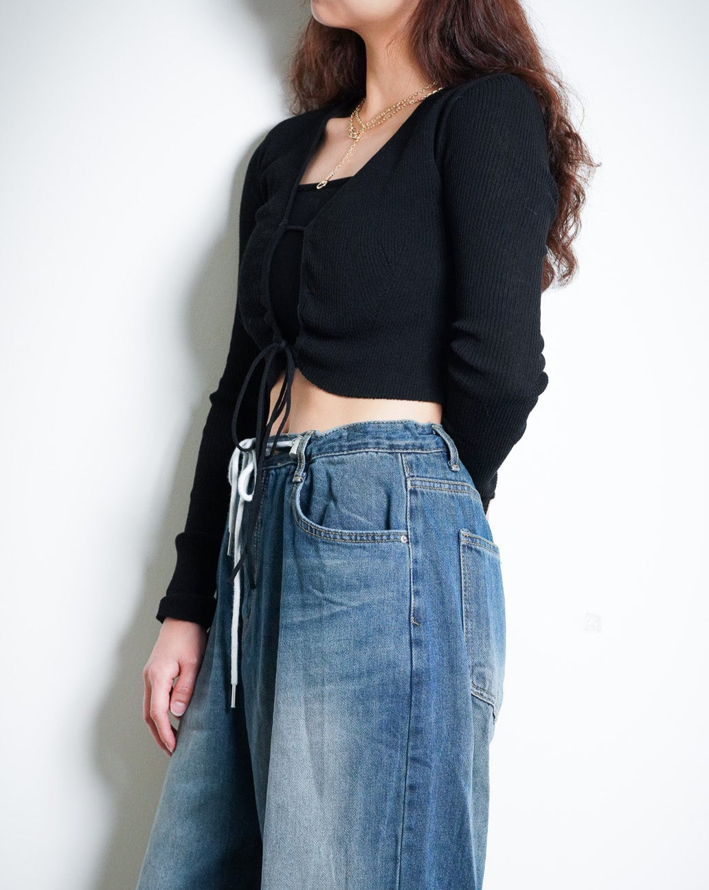 Tie-front Cropped Top