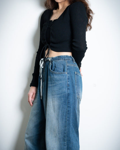 Tie-front Cropped Top