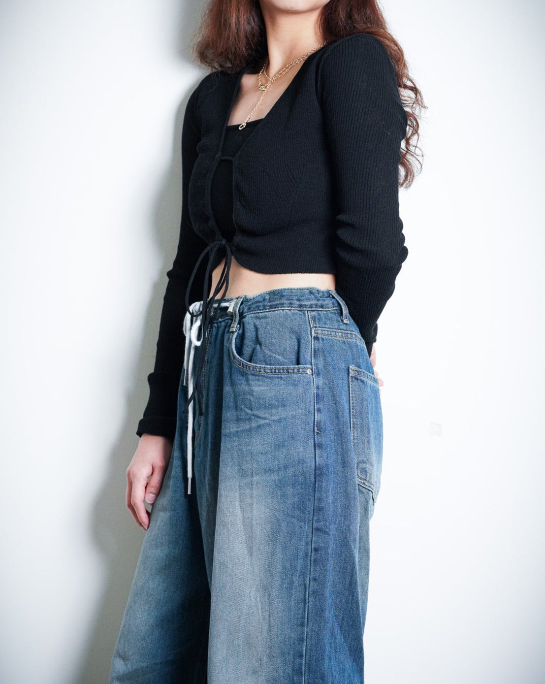 Tie-front Cropped Top