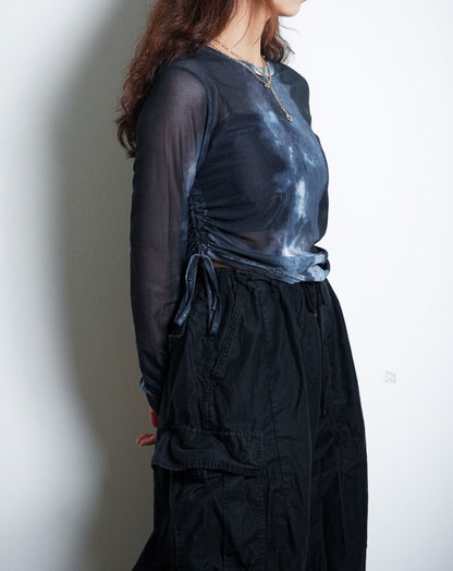 Sheer Long Sleeve Top