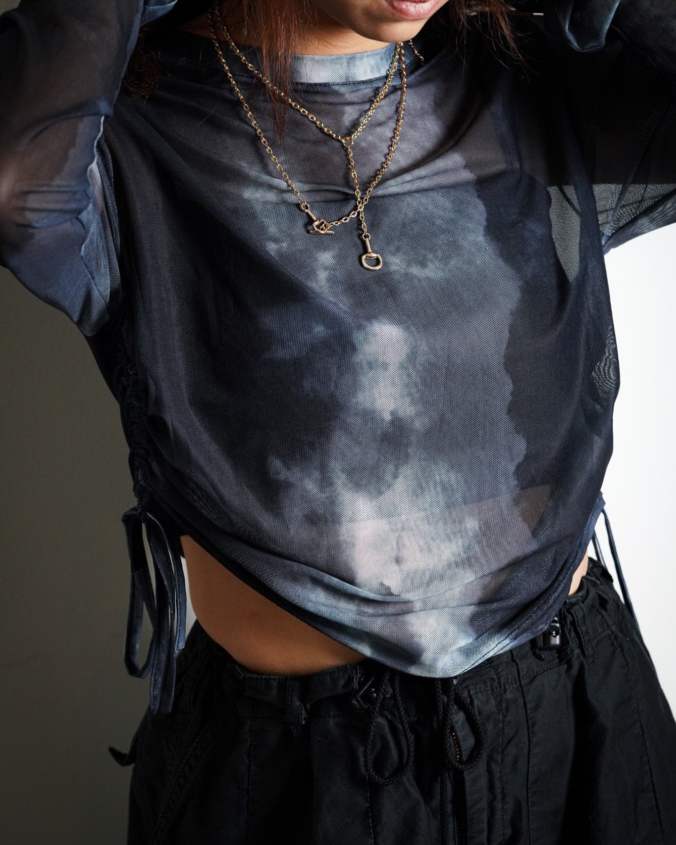 Sheer Long Sleeve Top