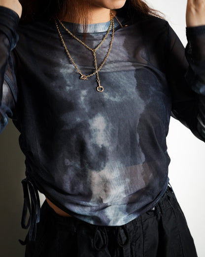 Sheer Long Sleeve Top