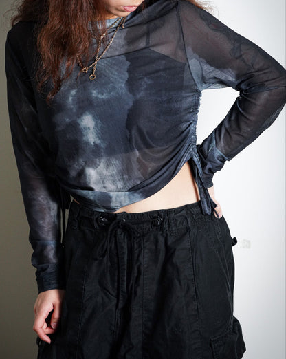 Sheer Long Sleeve Top