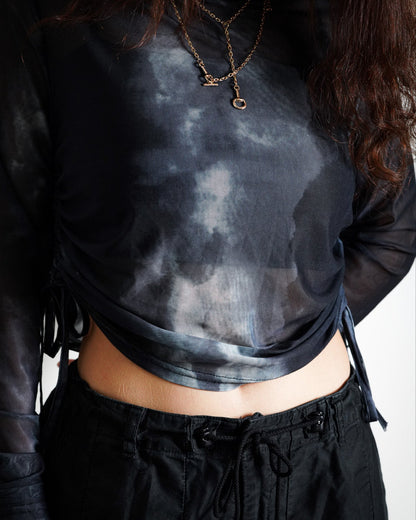 Sheer Long Sleeve Top