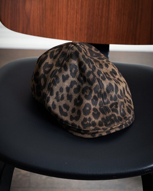 Leopard Print Flat Cap