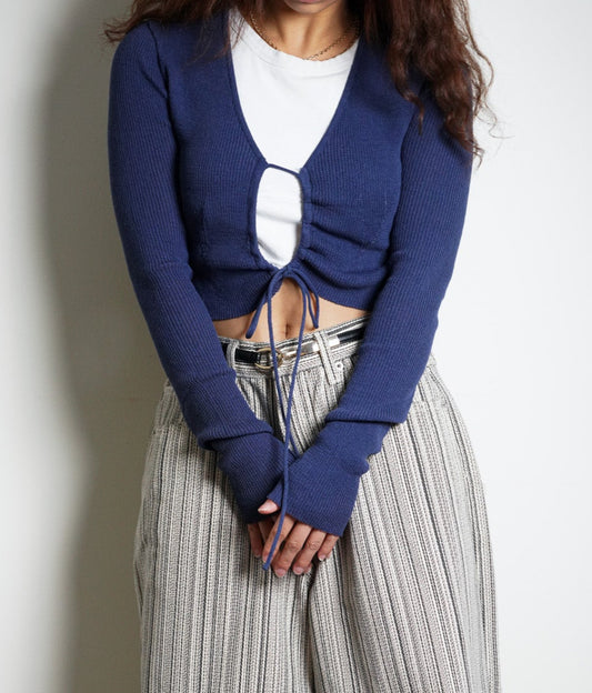 Tie-front Cropped Top