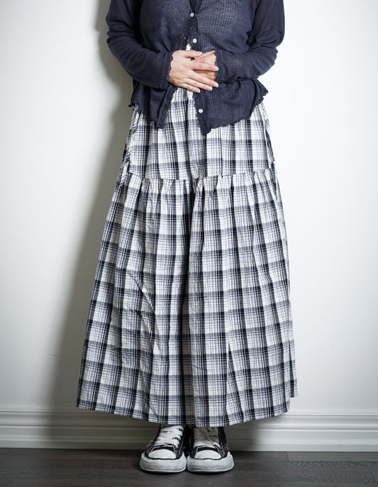 Checked Maxi Skirt