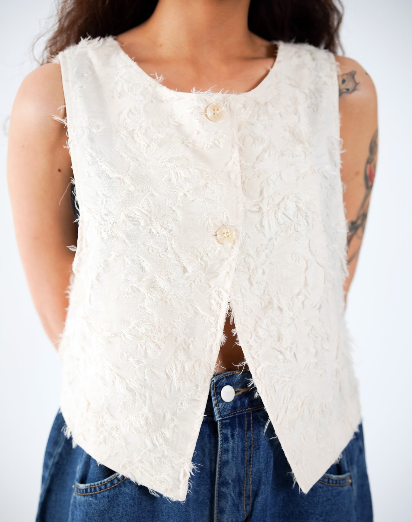 2-Way Shaggy Gilet