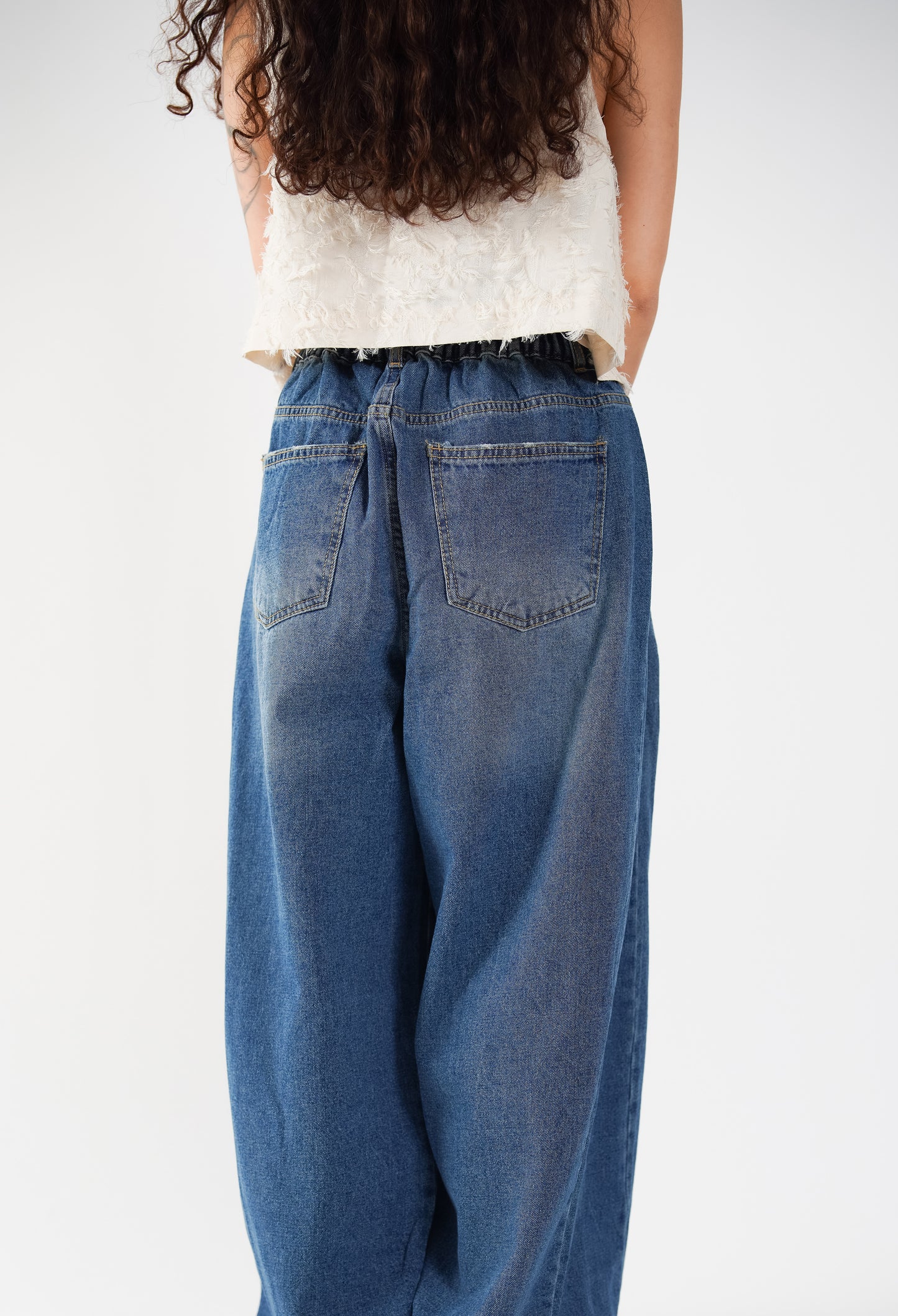 Easygoing Denim Flow Wide Jeans