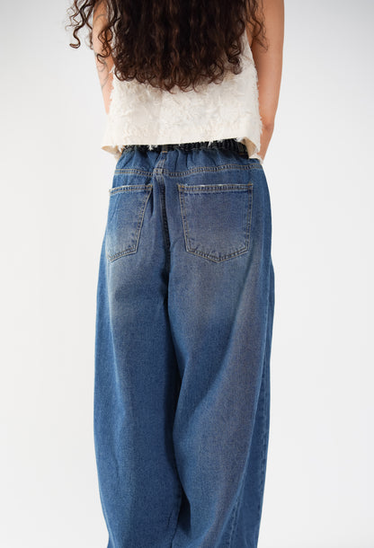 Easygoing Denim Flow Wide Jeans