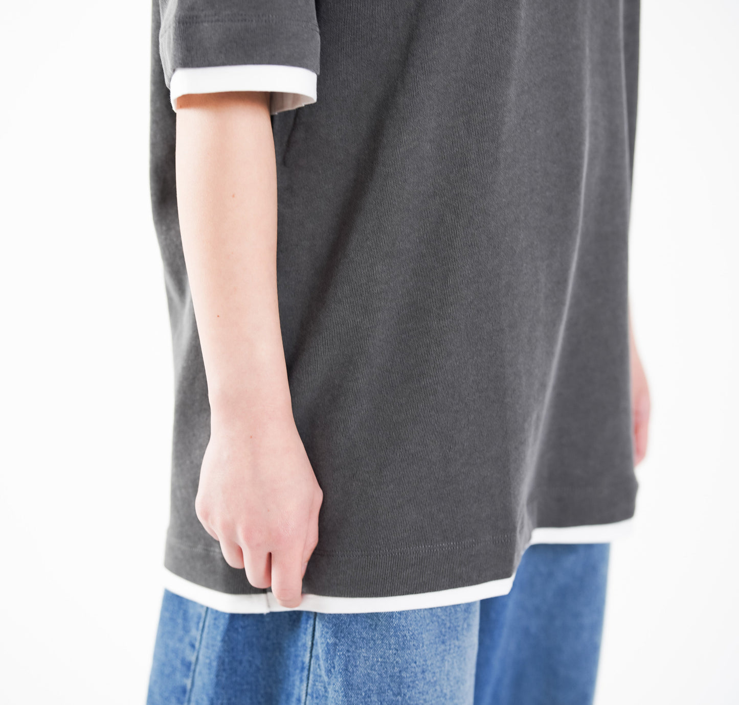 Charcoal Trim Tee