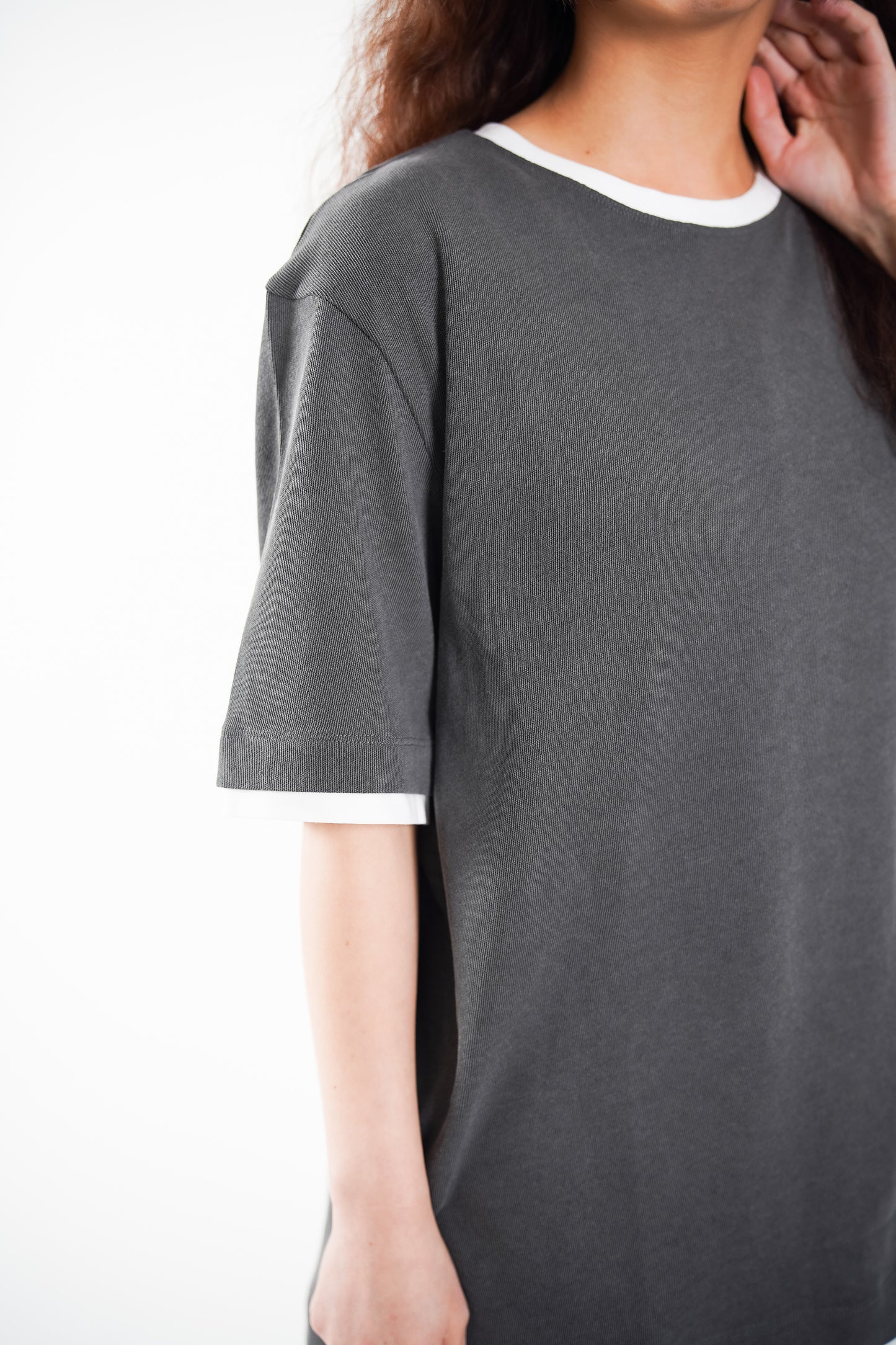 Charcoal Trim Tee