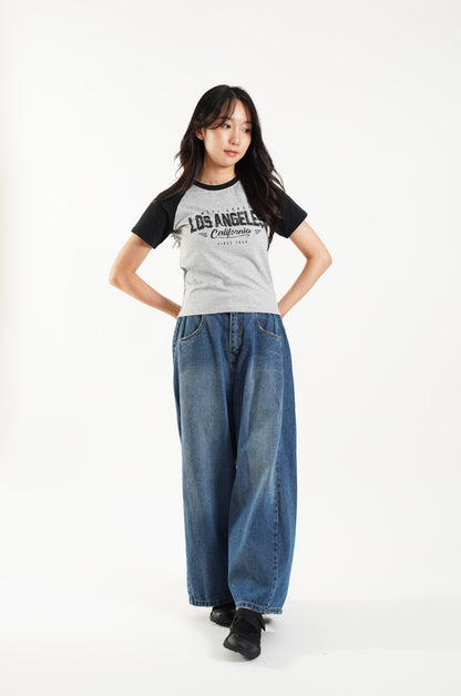 Los Angeles California Graphic Raglan Tee