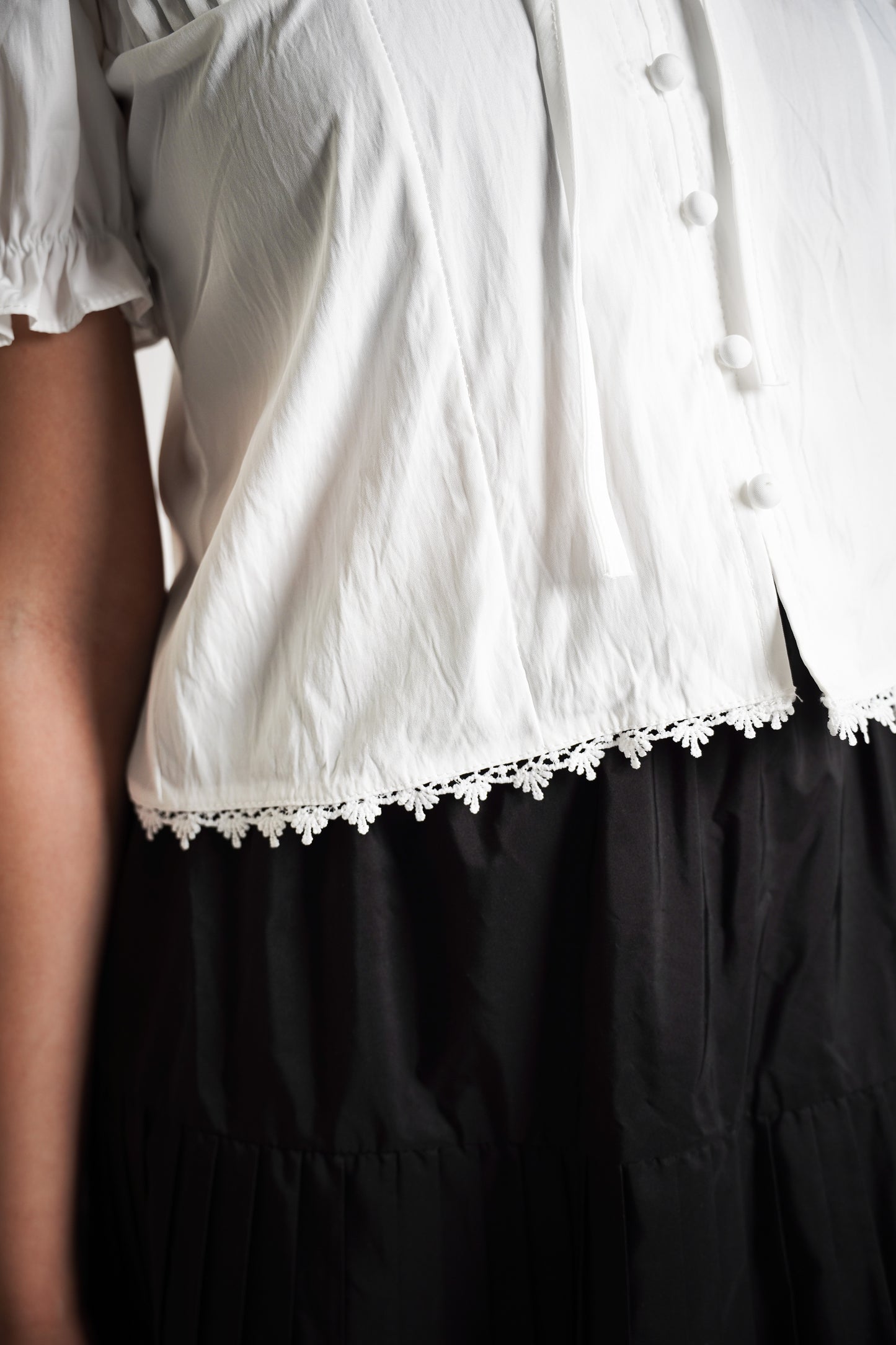 Puff Sleeve Off Shoulder Blouse