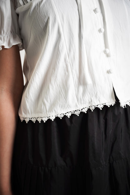 Puff Sleeve Off Shoulder Blouse
