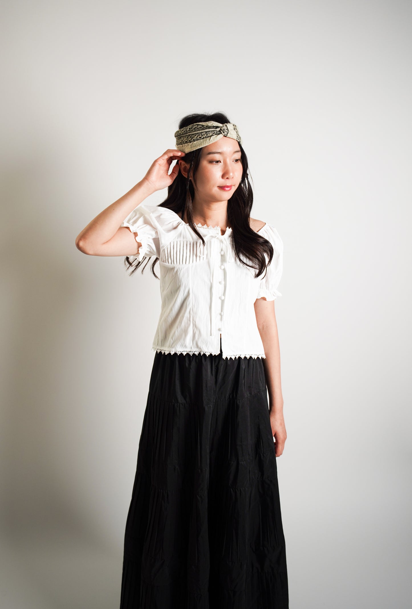 Puff Sleeve Off Shoulder Blouse