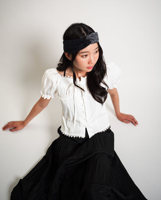 Puff Sleeve Off Shoulder Blouse