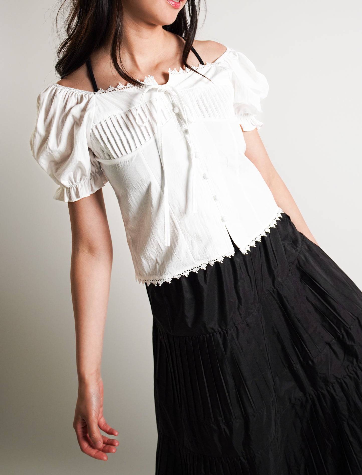 Puff Sleeve Off Shoulder Blouse