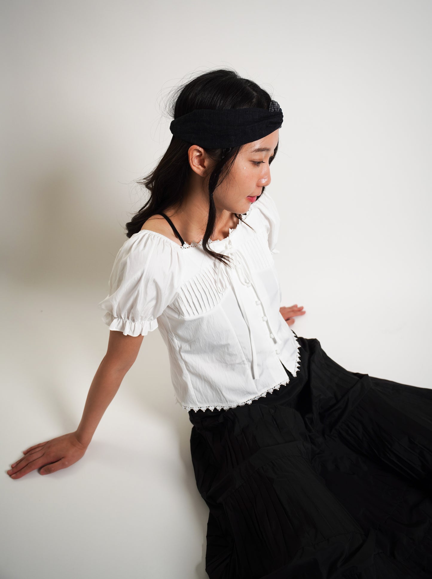 Puff Sleeve Off Shoulder Blouse