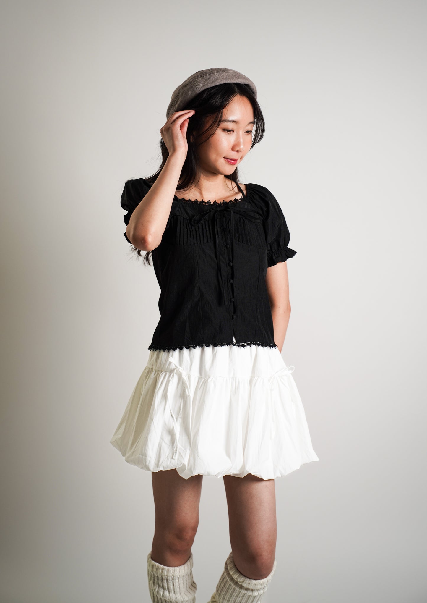 Puff Sleeve Off Shoulder Blouse