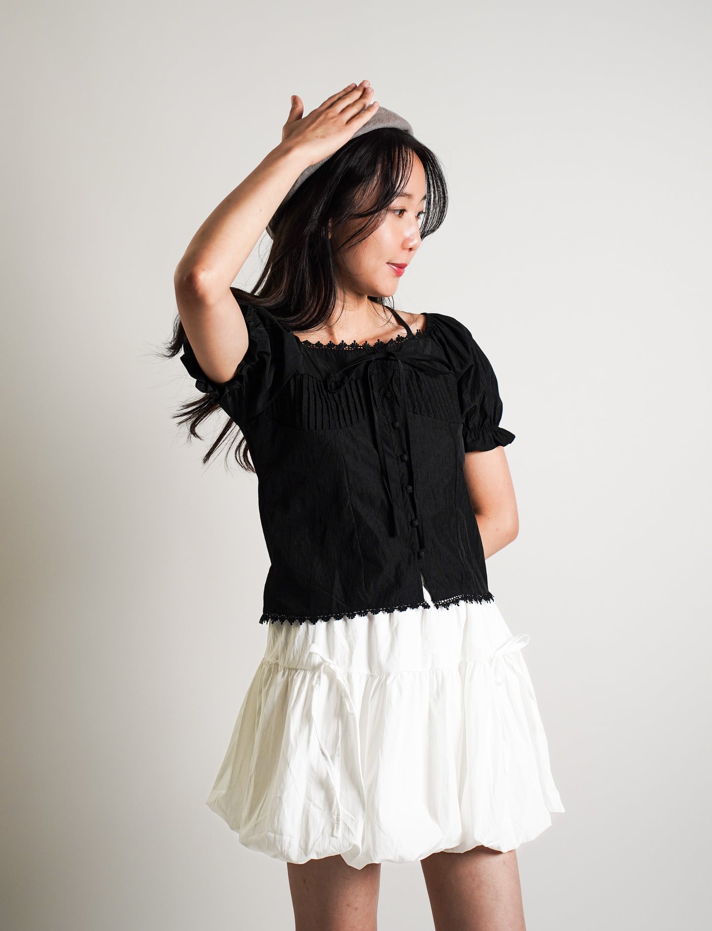 Puff Sleeve Off Shoulder Blouse