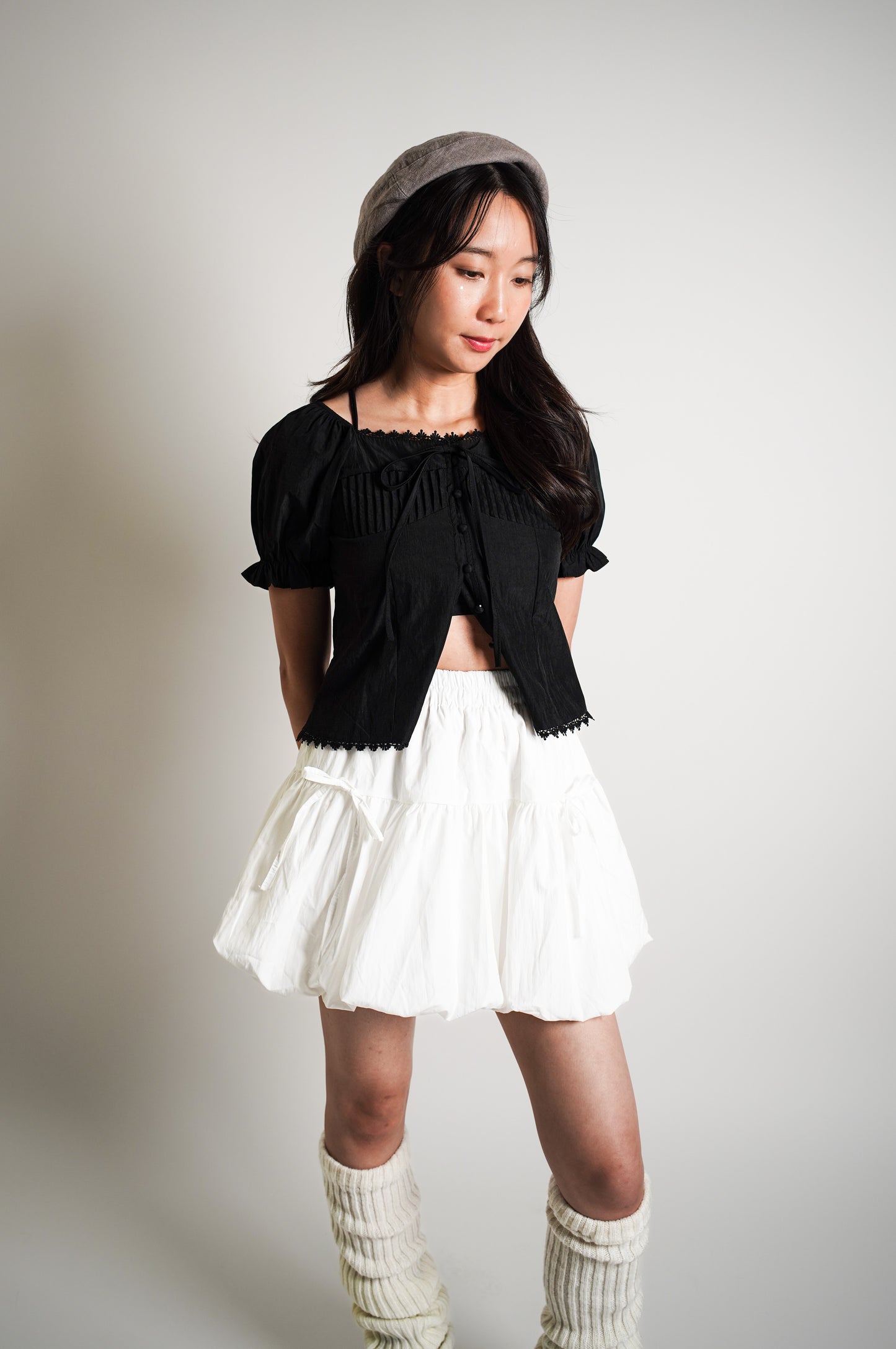 Puff Sleeve Off Shoulder Blouse