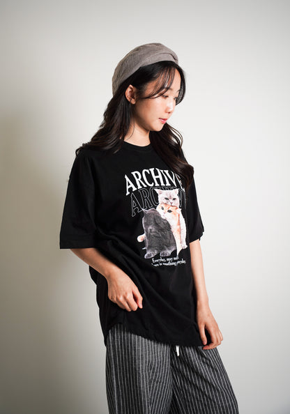MEOW Graphic Oversized T-shirt