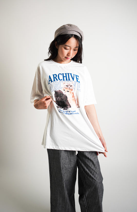 MEOW Graphic Oversized T-shirt