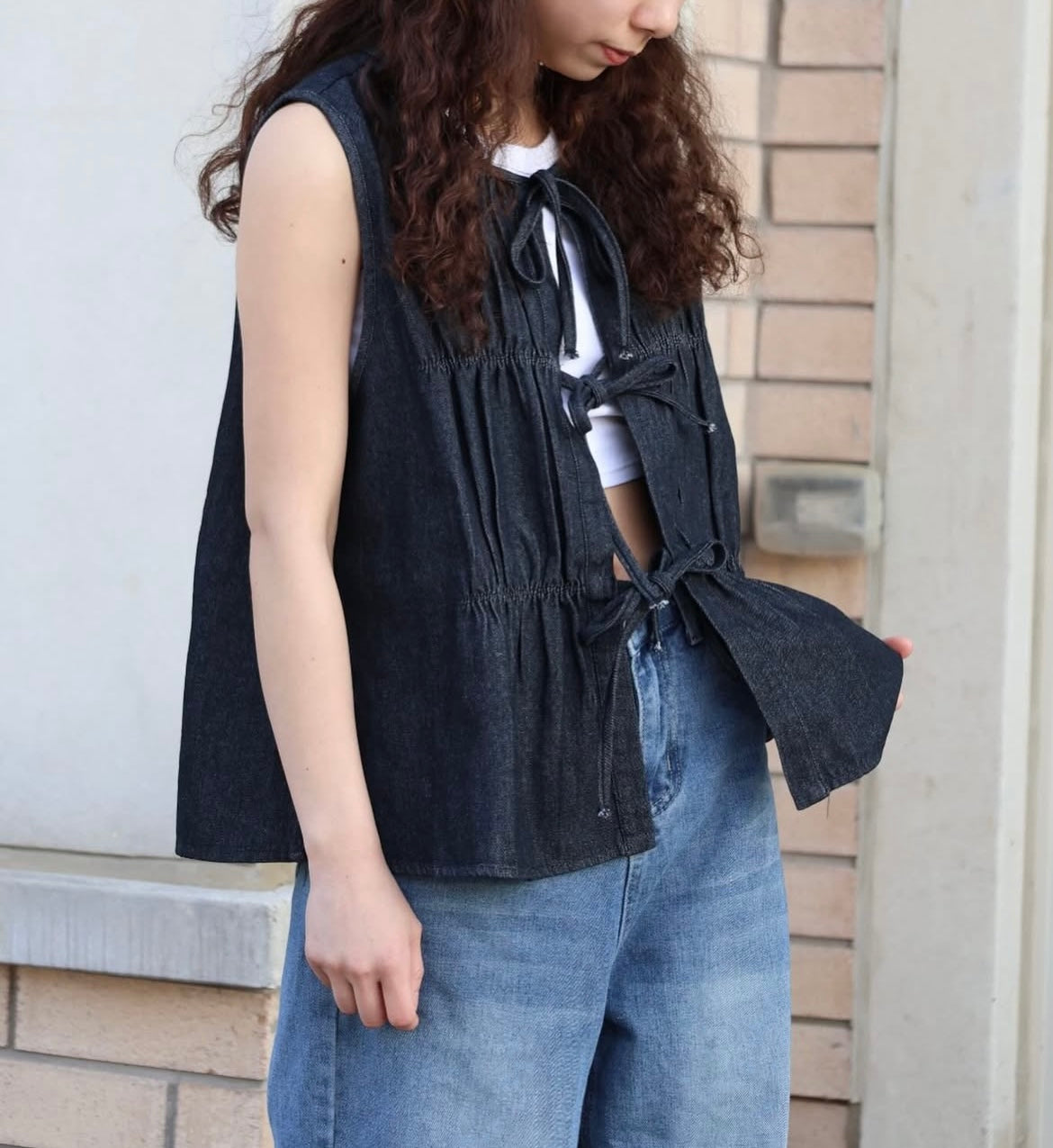 Front-Tie Layering Vest
