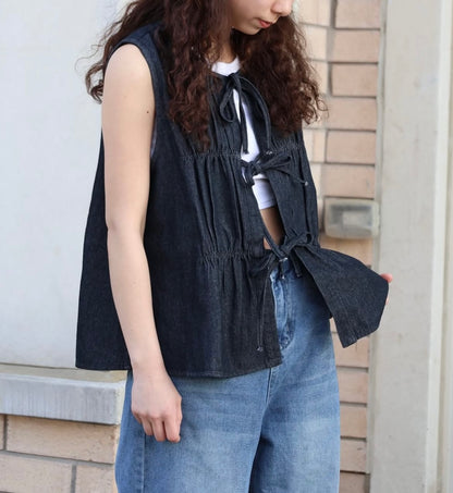 Front-Tie Layering Vest